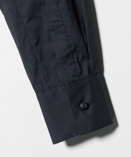 ATTISESSION（アティセッション）の「＜ATTISESSION＞コットン ギャザー ヨーク シャツ（シャツ/ブラウス・レディース・ネイビー/ホワイト・FREE）」の8枚目の写真