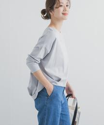 URBAN RESEARCH DOORS | コットンバックタック7分袖プルオーバー(Tシャツ/カットソー)