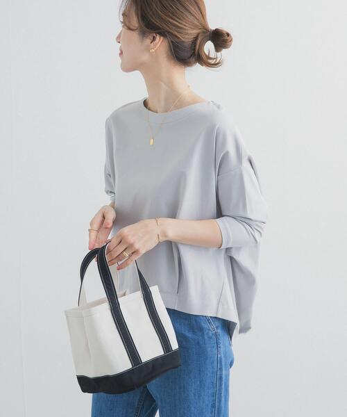 セール】コットンバックタック7分袖プルオーバー（Tシャツ/カットソー