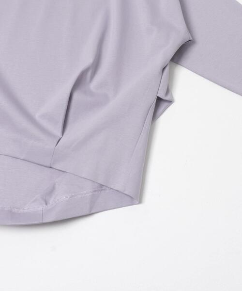 URBAN RESEARCH DOORS（アーバンリサーチドアーズ）の「コットンバックタック7分袖プルオーバー（Tシャツ/カットソー・レディース・オフホワイト/パープル/ブラック/ブルー系その他・FREE）」の11枚目の写真