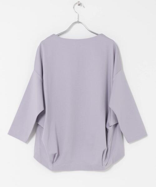 URBAN RESEARCH DOORS（アーバンリサーチドアーズ）の「コットンバックタック7分袖プルオーバー（Tシャツ/カットソー・レディース・オフホワイト/パープル/ブラック/ブルー系その他・FREE）」の12枚目の写真