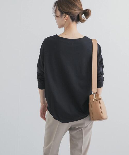 URBAN RESEARCH DOORS（アーバンリサーチドアーズ）の「コットンバックタック7分袖プルオーバー（Tシャツ/カットソー・レディース・オフホワイト/パープル/ブラック/ブルー系その他・FREE）」の16枚目の写真