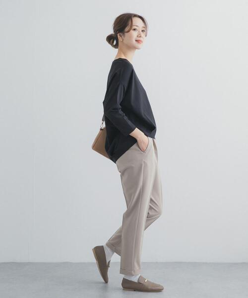 URBAN RESEARCH DOORS（アーバンリサーチドアーズ）の「コットンバックタック7分袖プルオーバー（Tシャツ/カットソー・レディース・オフホワイト/パープル/ブラック/ブルー系その他・FREE）」の22枚目の写真