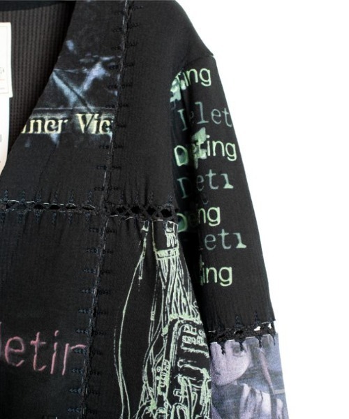 SEVESKIG(セヴシグ)の「seveskig/セブシグ/Fragment Cardigan ver, Serial Experiments Lain(カーディガン/ボレロ・メンズ・ブラック・L/M)」の4枚目の写真