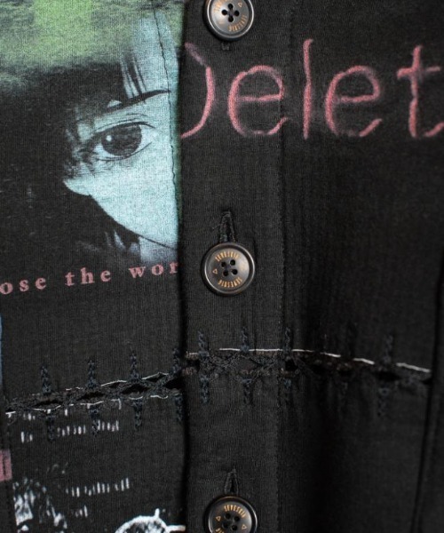 SEVESKIG(セヴシグ)の「seveskig/セブシグ/Fragment Cardigan ver, Serial Experiments Lain(カーディガン/ボレロ・メンズ・ブラック・L/M)」の8枚目の写真