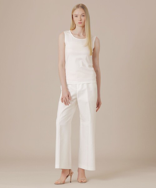 MACKINTOSH LONDON(マッキントッシュ ロンドン)の「【eclat5月号掲載】【SUPER FINE LAB.】パウダーシュガーコットンタンクトップ(Tシャツ/カットソー・レディース・ブラック/ホワイト/ベージュ・38)」の12枚目の写真