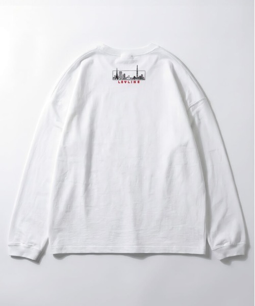 Leyline(レイライン)の「【Leyline】stroll-smith-tokyo-ロンT(Tシャツ/カットソー・メンズ・ホワイト/ブラック・M/L/XL)」の6枚目の写真
