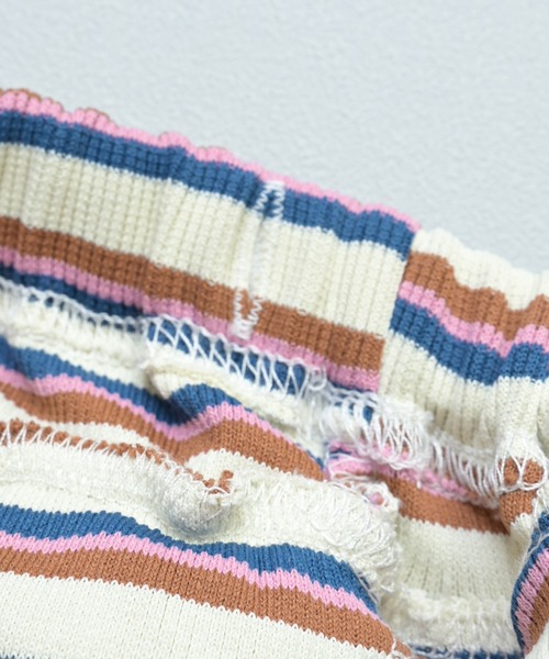 MARKEY'S(マーキーズ)の「先染めボーダーフリルキュロットパンツ(その他パンツ・キッズ・オフホワイト/オレンジ/ライトブルー・110/100/95/90/80/120/130)」の15枚目の写真