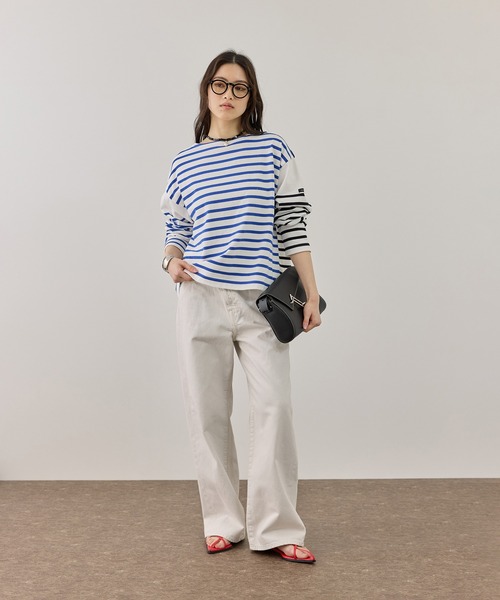 NEEDBY heritage(ニードバイヘリテージ)の「【NEEDBY for ADAM ET ROPE】別注 GINNY(デニムパンツ・レディース・ブルー/オフホワイト・25/24/23/26)」の3枚目の写真