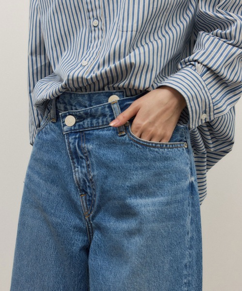 NEEDBY heritage(ニードバイヘリテージ)の「【NEEDBY for ADAM ET ROPE】別注 GINNY(デニムパンツ・レディース・ブルー/オフホワイト・25/24/23/26)」の16枚目の写真