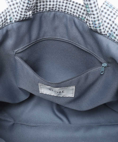 SLOBE IENA（スローブイエナ）の「Margaux Dereume × SLOBE キルティングトートバッグ（トートバッグ・レディース・スカイブルー/ブラック・FREE）」の21枚目の写真