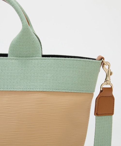 Breath TOPKAPI(ブレストプカピ)の「【Breath TOPKAPI】【26SS新色】RIPPLE リプル トート バッグ M(ショルダー付き)(トートバッグ・レディース・エメラルド/ピンク系その他・FREE)」の4枚目の写真