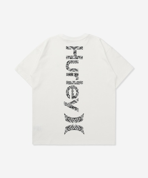 Hurley （ハーレー）の「【Hurley:ハーレー】ヘビーウェイトコットンTシャツ　オーバーサイズシルエット　バックプリント　VRTCL TRBL LOGO OVRSZD SS TEE（Tシャツ/カットソー・メンズ・ブルーグレー/ホワイト/ブラック/ヘザーグレー・LARGE/X-LARGE/SMALL/MEDIUM）」の2枚目の写真