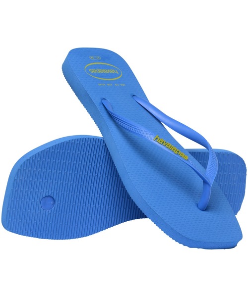 havaianas(ハワイアナス)の「SLIM SQUARE LOGO POP UP(サンダル・レディース・ブラウン系/ブルー/ピンク/ブルー系その他3・22cm/23cm/24.5cm/25.5cm)」の2枚目の写真