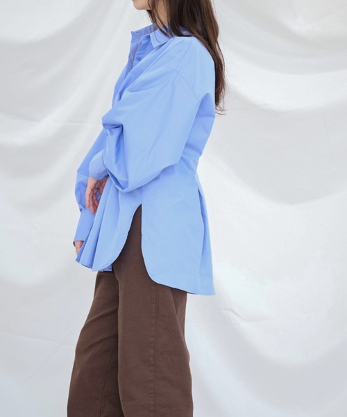 Dita Muaj.(ディータムアージュ)の「ルーズフィットタックシャツ(シャツ/ブラウス・レディース・ブルー・FREE)」の13枚目の写真