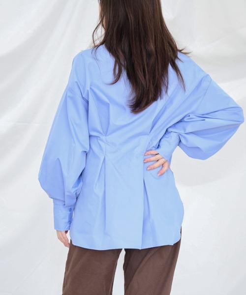 Dita Muaj.(ディータムアージュ)の「ルーズフィットタックシャツ(シャツ/ブラウス・レディース・ブルー・FREE)」の6枚目の写真