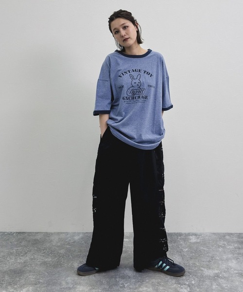 niko and...（ニコアンド）の「[MODE NORM CORE] ナイロンオックスサイドレースパンツ（その他パンツ・レディース・ホワイト/ボルドー/ブラック・MEDIUM/LARGE）」の8枚目の写真