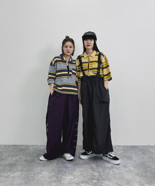 niko and...（ニコアンド）の「[MODE NORM CORE] ナイロンオックスサイドレースパンツ（その他パンツ・レディース・ホワイト/ボルドー/ブラック・MEDIUM/LARGE）」の12枚目の写真