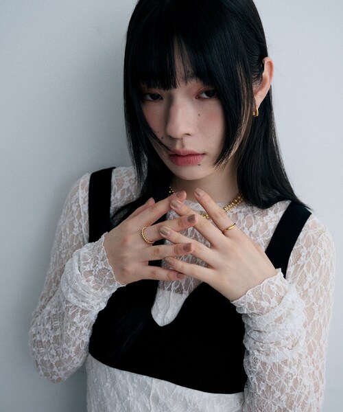 COCOSHNIK ONKITSCH(ココシュニックオンキッチュ)の「シルバー サトルニュアンスリング GP(リング・レディース・ゴールド・14/12/10)」の7枚目の写真