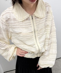 aimoha | フリルレースショートブルゾン(ブルゾン)