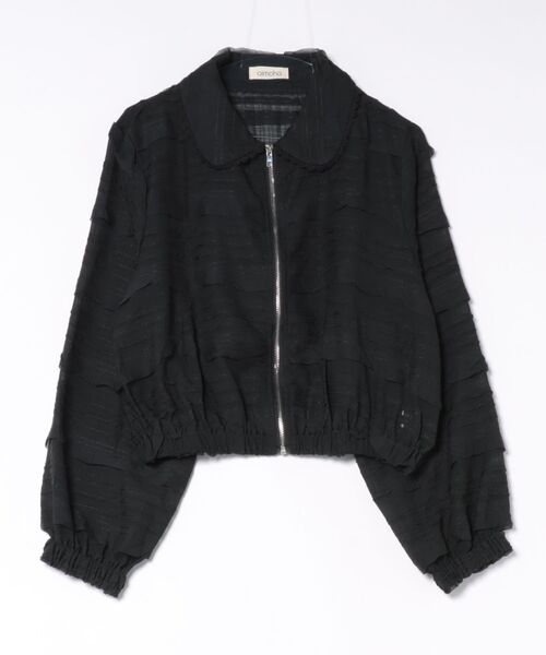 aimoha（アイモハ）の「フリルレースショートブルゾン（ブルゾン・レディース・ライトベージュ/ブラック・FREE）」の16枚目の写真