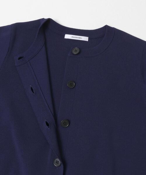 URBAN RESEARCH（アーバンリサーチ）の「コクーンスリーブカーディガン（カーディガン/ボレロ・レディース・ネイビー/オフホワイト・FREE）」の13枚目の写真