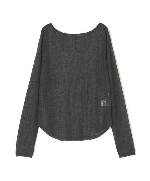 DROIT BELLO(ドロイトベロ)の「DROIT BELLO(ドロイトベロ)チュールTOPS(Tシャツ/カットソー・レディース・ホワイト/チャコールグレー・F)」の4枚目の写真