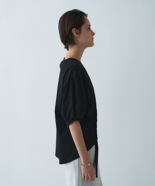 cloenc（クロエンス）の「【UVカット】ラッシュガード／パフスリーブプルオーバー（シャツ/ブラウス・レディース・ダークブラウン/ブラック・02）」の13枚目の写真