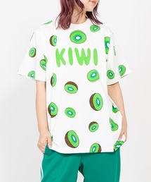 新サイズ】フード総柄Tシャツ(RAMUNE)（Tシャツ/カットソー）｜PUNYUS