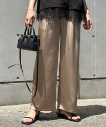 STYLEDOOR（スタイルドア）の「ストレッチサテンタックワイドイージーパンツ（その他パンツ）」