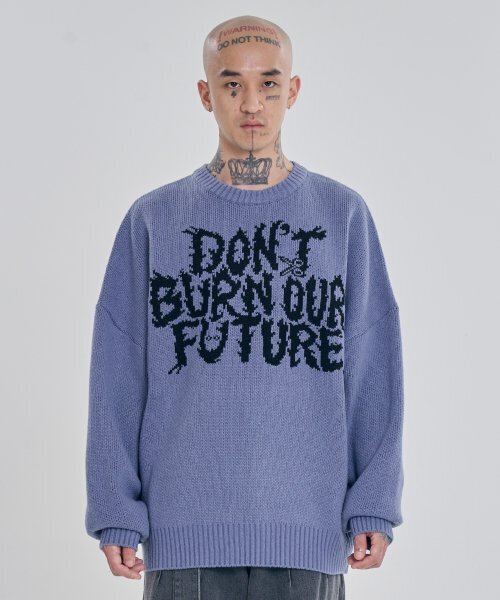 AJOBYAJO（アジョバイアジョ）の「[PBA] DBOF Wool Knit Sweater [LILAC]（ニット/セーター・レディース・その他・X-LARGE/LARGE/MEDIUM/SMALL）」の4枚目の写真