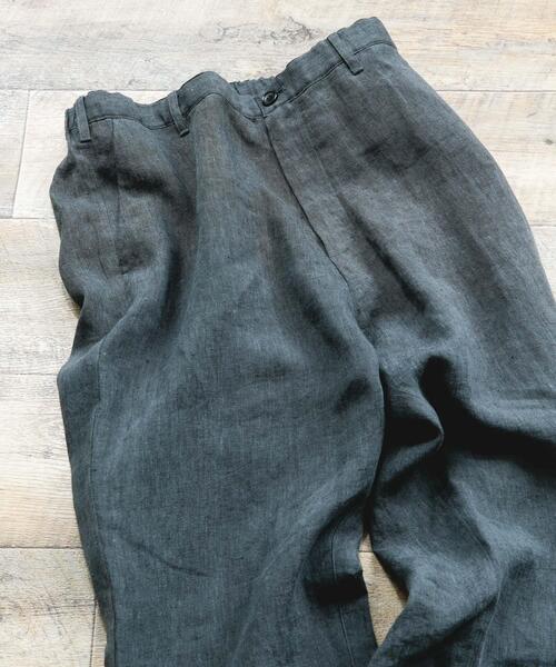 URBAN RESEARCH DOORS(アーバンリサーチドアーズ)の「シルケットリネン イージートラウザー(その他パンツ・メンズ・ブラウン/アイボリー/スミクロ・SMALL/LARGE/MEDIUM)」の3枚目の写真