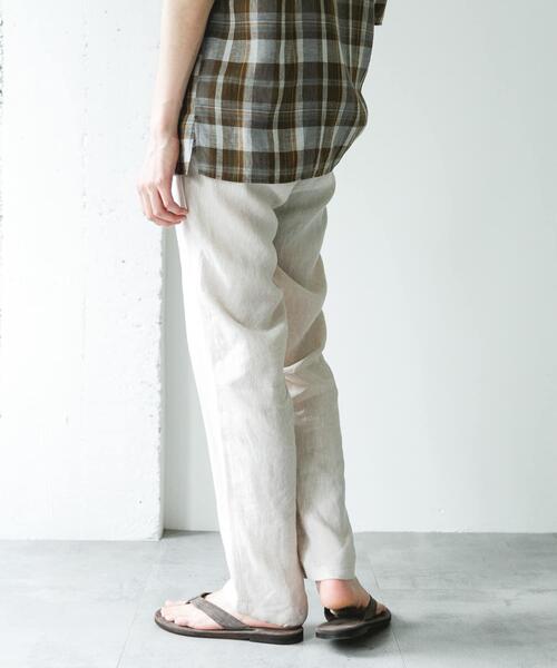 URBAN RESEARCH DOORS(アーバンリサーチドアーズ)の「シルケットリネン イージートラウザー(その他パンツ・メンズ・ブラウン/アイボリー/スミクロ・SMALL/LARGE/MEDIUM)」の7枚目の写真