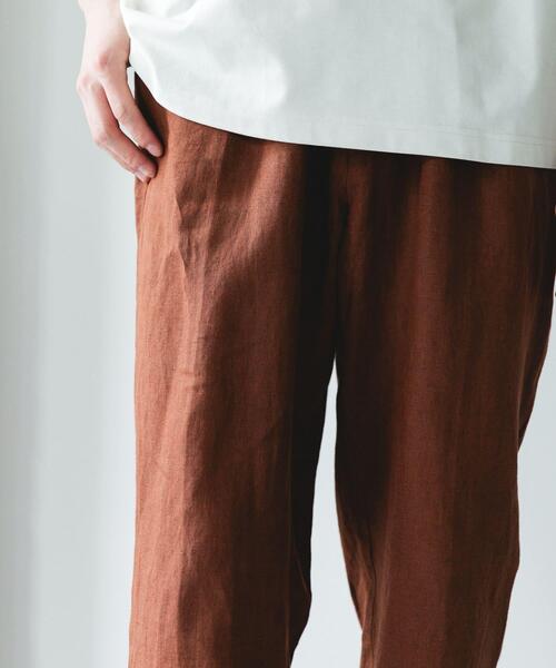 URBAN RESEARCH DOORS(アーバンリサーチドアーズ)の「シルケットリネン イージートラウザー(その他パンツ・メンズ・ブラウン/アイボリー/スミクロ・SMALL/LARGE/MEDIUM)」の20枚目の写真