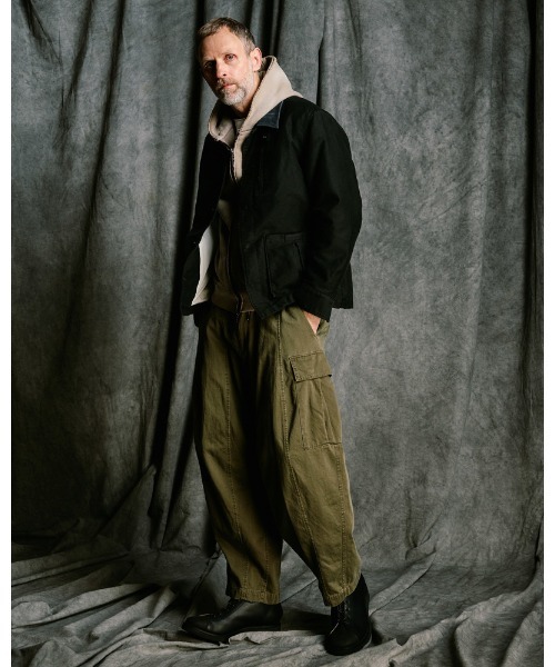wjk(ダヴルジェイケイ)の「sulfur dyed light easy cargo(カーゴパンツ・メンズ・チャコールグレー/カーキ・SMALL/MEDIUM/LARGE/X-LARGE)」の14枚目の写真