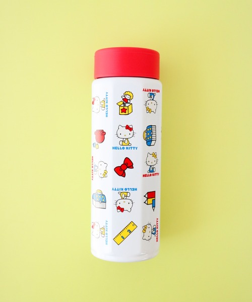 sanrio(サンリオ)の「〈SANRIO/サンリオ〉 ハローキティ レトロ25 八角ステンレスボトル 500ml STO5(水筒・レディース・レッド・ONE SIZE)」の3枚目の写真