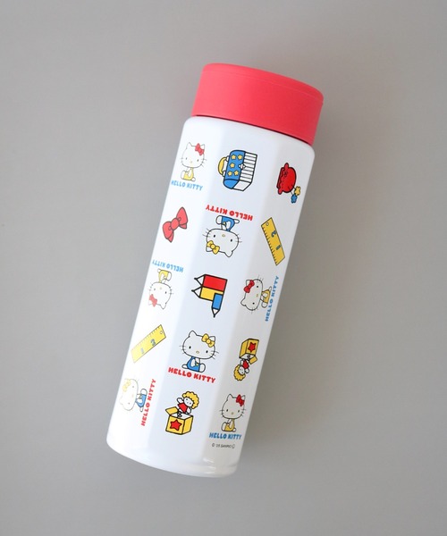 sanrio(サンリオ)の「〈SANRIO/サンリオ〉 ハローキティ レトロ25 八角ステンレスボトル 500ml STO5(水筒・レディース・レッド・ONE SIZE)」の2枚目の写真