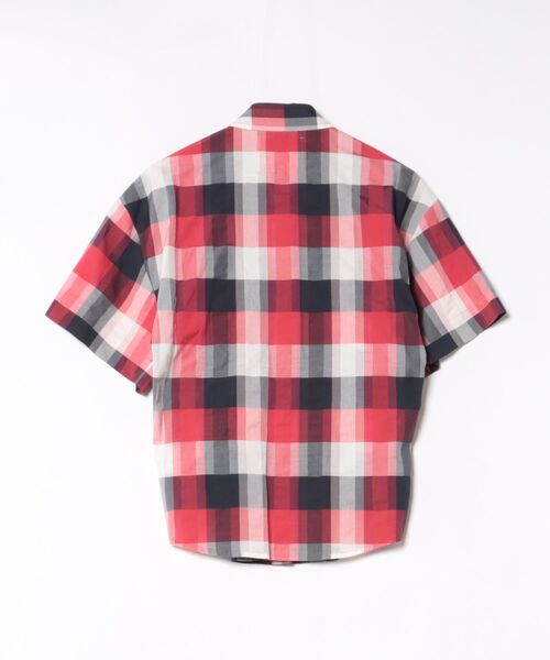 Vivienne Westwood(ヴィヴィアンウエストウッド)の「コットンキュプラチェックサイドレースアップシャツ(シャツ/ブラウス・レディース・グリーン系その他2/レッド系その他・FREE)」の3枚目の写真