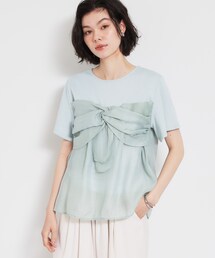 THE SHOP TK （ザ ショップ ティーケー ）の「【ひんやり/吸水速乾/UV】ビスチェ風 切り替えTシャツ（Tシャツ/カットソー）」