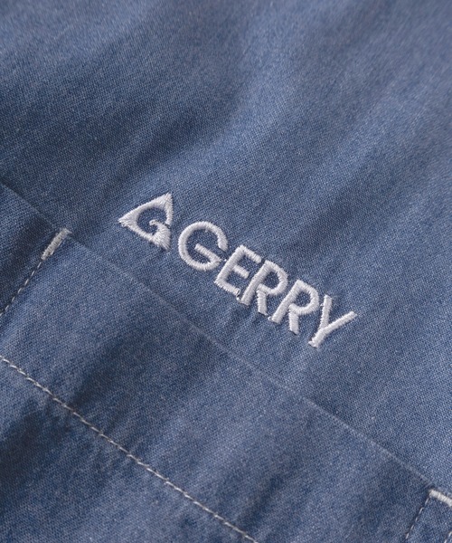 GERRY(ジェリー)の「【70】【GERRY/ジェリー】ワンポイントロゴ刺繍 デニム レギュラーカラー 半袖シャツ(シャツ/ブラウス・メンズ・ブラック/ネイビー/ブルー・XL/L/M)」の9枚目の写真