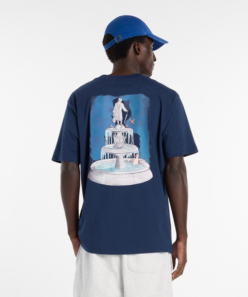 NEW BALANCE(ニューバランス)の「ファウンテンTシャツ(Tシャツ/カットソー・メンズ・ネイビー/オフホワイト・SMALL/MEDIUM/LARGE/X-LARGE/XX-LARGE)」の1枚目の写真