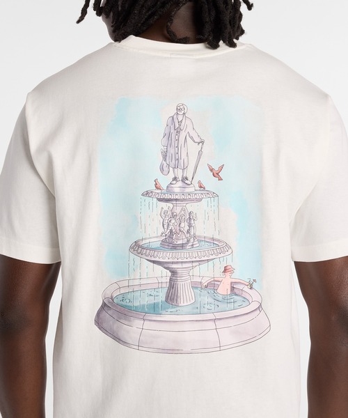 NEW BALANCE(ニューバランス)の「ファウンテンTシャツ(Tシャツ/カットソー・メンズ・ネイビー/オフホワイト・SMALL/MEDIUM/LARGE/X-LARGE/XX-LARGE)」の6枚目の写真
