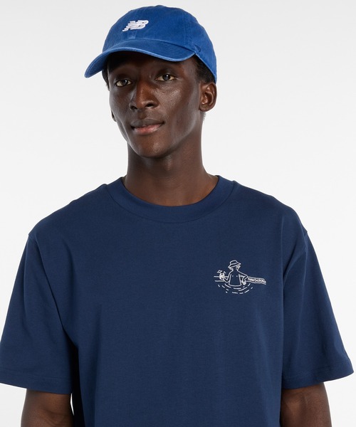NEW BALANCE(ニューバランス)の「ファウンテンTシャツ(Tシャツ/カットソー・メンズ・ネイビー/オフホワイト・SMALL/MEDIUM/LARGE/X-LARGE/XX-LARGE)」の12枚目の写真