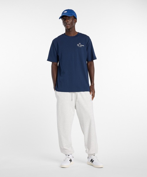 NEW BALANCE(ニューバランス)の「ファウンテンTシャツ(Tシャツ/カットソー・メンズ・ネイビー/オフホワイト・SMALL/MEDIUM/LARGE/X-LARGE/XX-LARGE)」の14枚目の写真