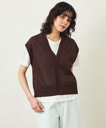 GREY LABEL ペーパーヤーンニットベスト