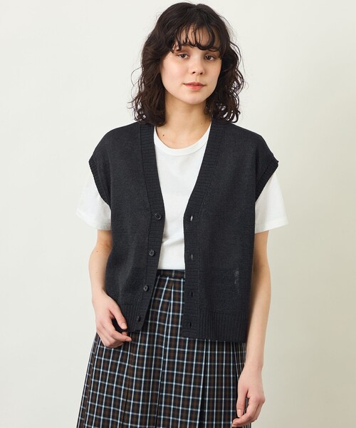 GREY LABEL ペーパーヤーンニットベスト（ベスト）｜MACKINTOSH