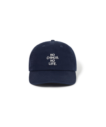 RISE&BELOW（ライズアンドビロー）の「NO CHINOS NO LIFE. ボールキャップ ネイビー（キャップ）」