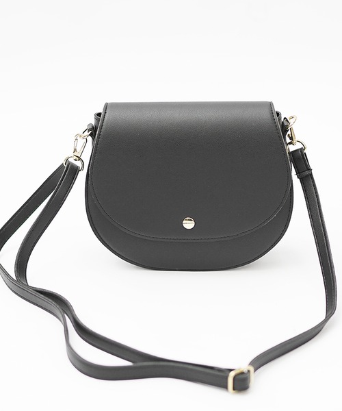 MinoriTY（マイノリティ）の「【MinoriTY】ミニショルダーPUレザーサドルバッグ メンズ ウィメンズ ユニセックス（ボディバッグ/ウエストポーチ・メンズ・モカ/ブラック・FREE）」の4枚目の写真