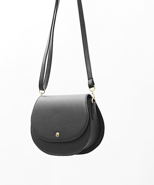 MinoriTY（マイノリティ）の「【MinoriTY】ミニショルダーPUレザーサドルバッグ メンズ ウィメンズ ユニセックス（ボディバッグ/ウエストポーチ・メンズ・モカ/ブラック・FREE）」の6枚目の写真