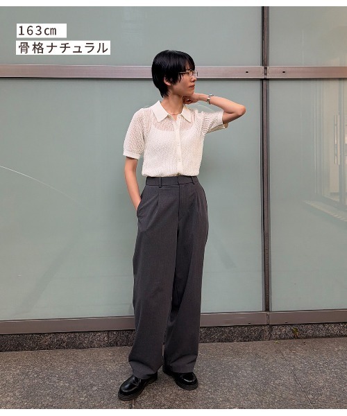 PEACH JOHN(ピーチジョン)の「シアーポロカーディガン(カーディガン/ボレロ・レディース・ブルー/オフホワイト/ブラック・ONE SIZE)」の16枚目の写真